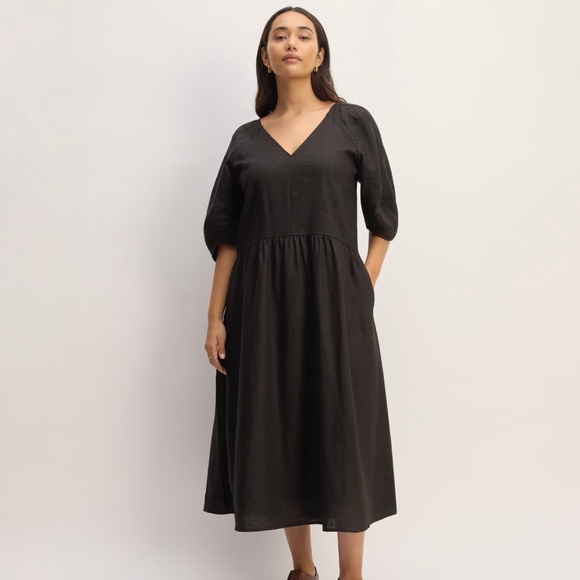 Everlane Dresses & Skirts - Oversized linen puff dress by Everlane